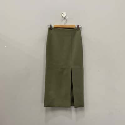 First Muse Womens  Size XXS Pencil Skirt Khaki 