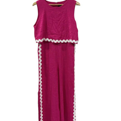  Rosebullet pink rayon jumpsuit, size 12
