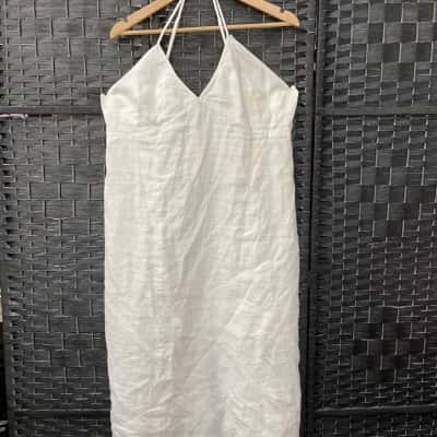 Witchery Womens  Size 20 Shoestring Strap Dress Off White 