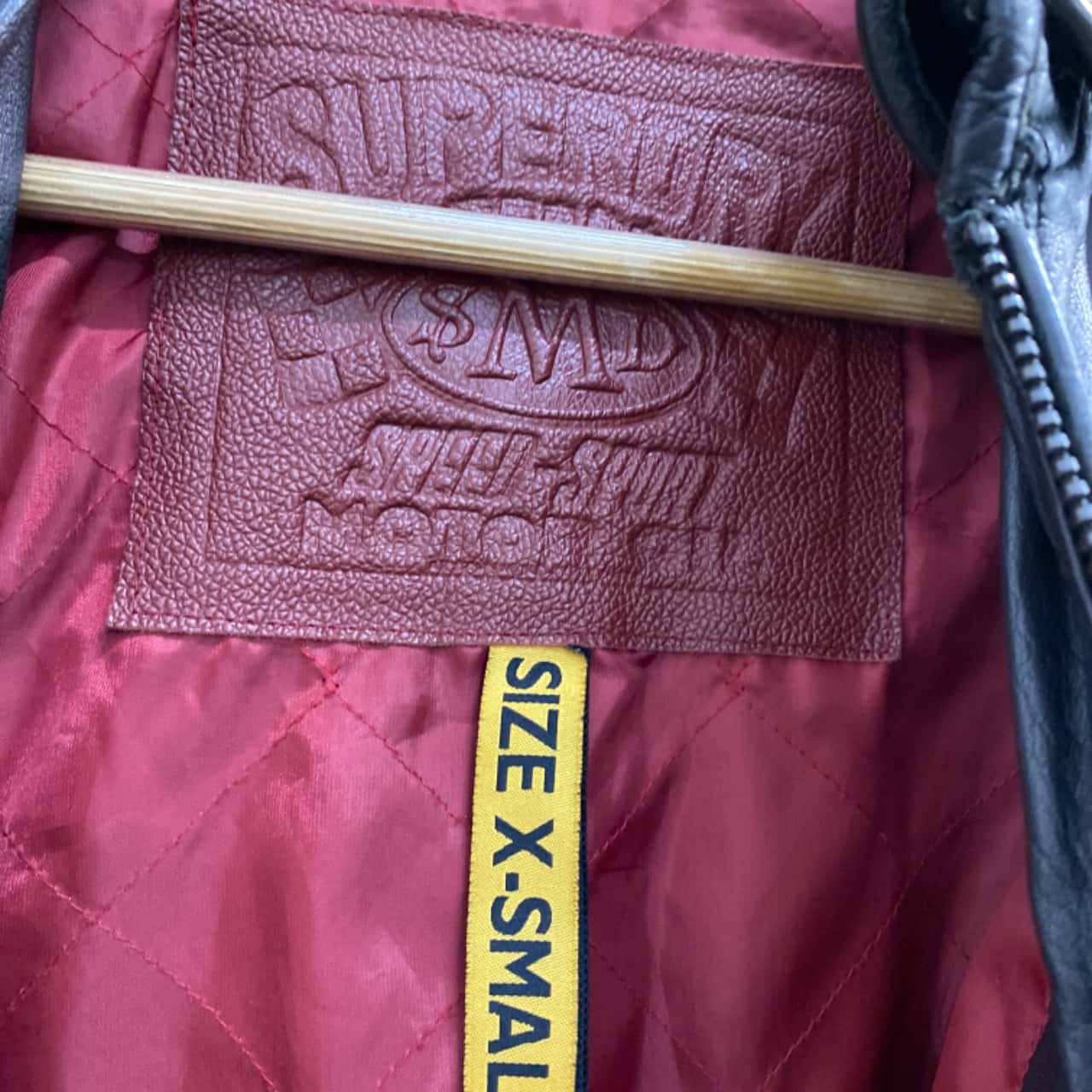 Superdry Womens Size XS Biker Jacket Black (s)