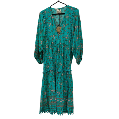 Jaase Womens  Size L Midi Dress Blue / Multicoloured / Pink  