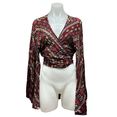 Tree of Life Womens  Size One Size Blouse Multicoloured / Pattern / Purple 