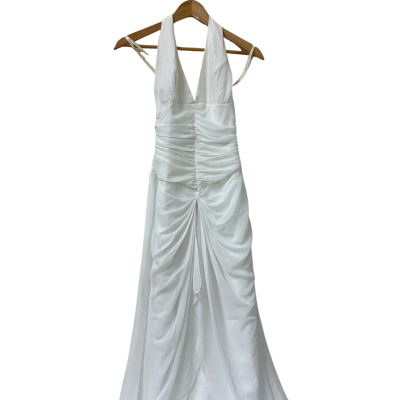 Mari Gourlay Womens Size 8 Bridal Dress White 