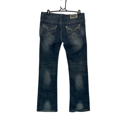 Rock & Roll Cowgirl Womens  Size  33x34 Bootcut Jeans Blue 