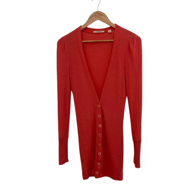 Country Road Womens  Size S Button-down Cardigan Orange / Red 