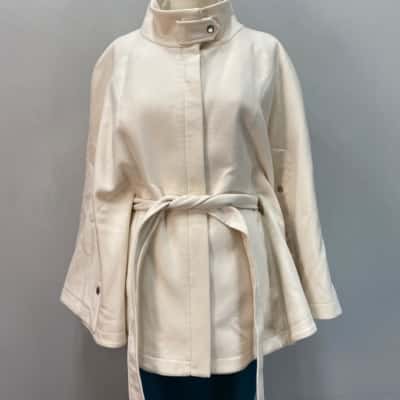Forever New Womens  Size 14 Winter Cape / Coat  Cream 