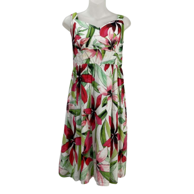 Jacqui-E - Womens Floral Dress - Size 14 - Multicoloured 