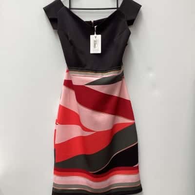 Ted Baker Womens Bodycon Dress Multicoloured 