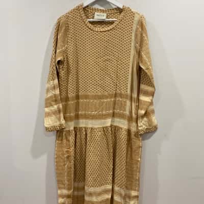 Cecilie Copenhagen Womens  Size L Beige / Cream dress