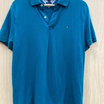Tommy Hilfiger Mens  Size L (14) Polo Shirt Teal 