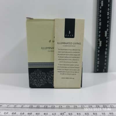 Dusk illuminated Living Etched TeaLight Holder As New PreOwned 