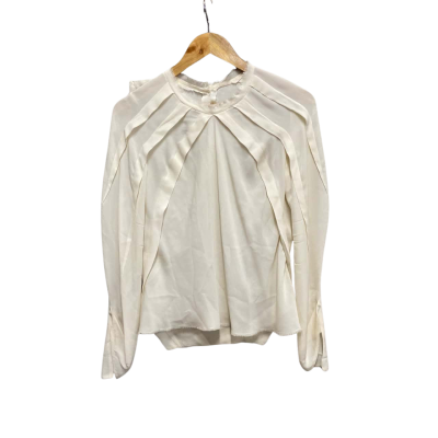 Willow Womens  Size 8 Silk Blouse Cream 