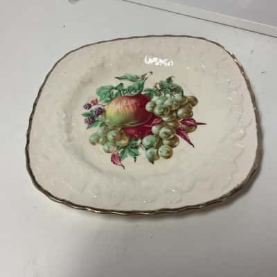 Alfred meakin England fruit pattern square plate