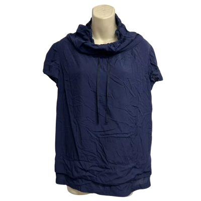 Stitches Womens Size 10 Navy Blue Blouse