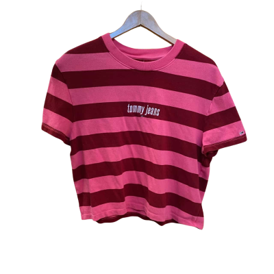 Tommy Jeans Womens  Size L T-shirts Pink  / Red 