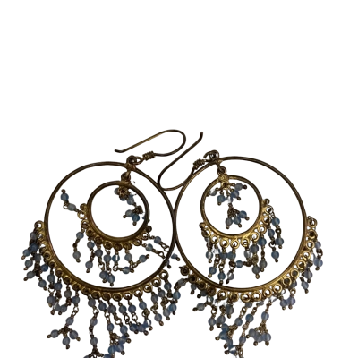 925 seed bead earrings