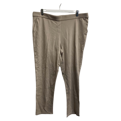 W.Lane Short Leg PONTE PANTS Size 18 Beige 