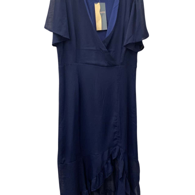 Liz Jordan Womens  Size 14 Casual Dress Navy Blue 