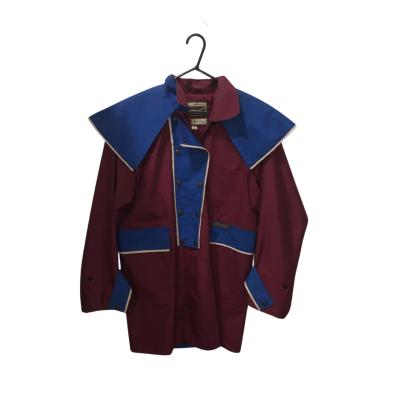 Driza-Bone Maroon and Blue Jacket Size XS 