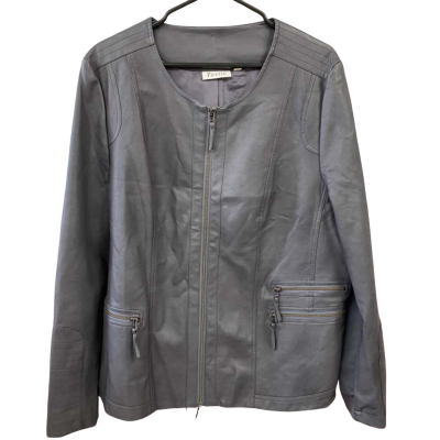 Womens Postie Zip up Jacket Size 18 Grey