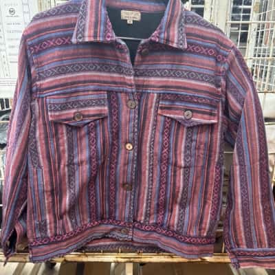 Tree of Life  Multi coloured crop jacket sz M -box 6