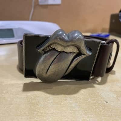 King & Co belt with Rolling Stones buckle