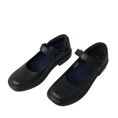 Human Kids Size 4 Black Leather Mary Jane Shoes (new)