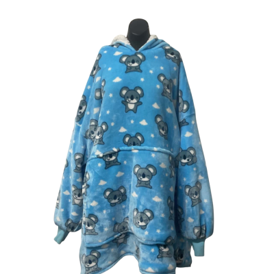 Kids Oodie Size 14+ Blue Koala Oversized Hoodie 