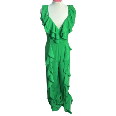 Pretty Little Thing Womens  Size 14 Jumpsuit Green 