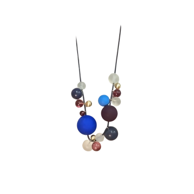 NEW - COS Statement Bauble Adjustable Necklace Multicoloured 