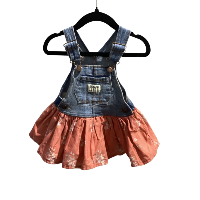 Osh Kosh Girls Denim Dress Size 9 Months