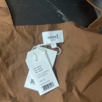 Womens Seed Heritage  Size 6 Cropped Top Brown 