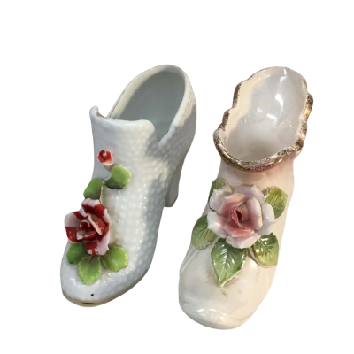 Floral Shoes as pictured Approx 10 x 8 cm
