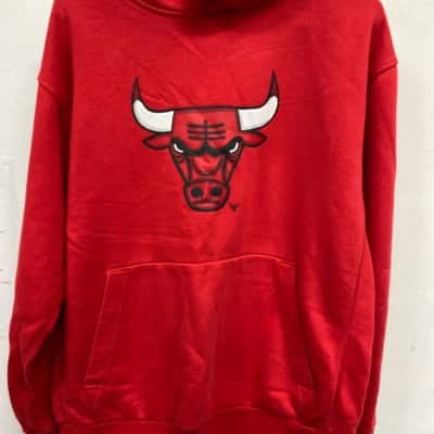 Chicago Bulls Mens  Size L Hoodie Red 