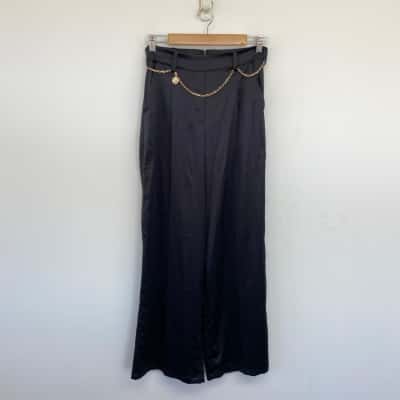 Honey Birdette Black Lauren Long Pants  Size M 