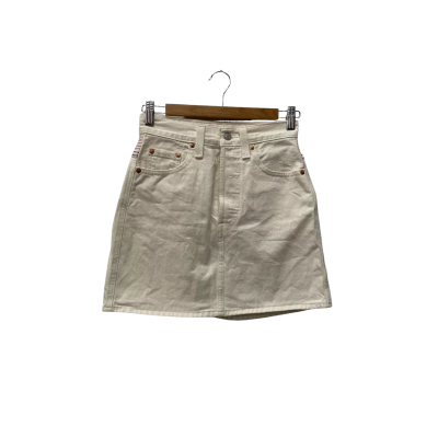 Levi Strauss & Co. Womens  Size 24 High Waist Skirt / Mini Skirt Cream 