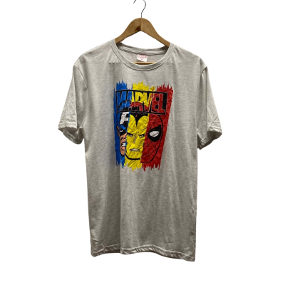 Marvel Mens Size M White T Shirt