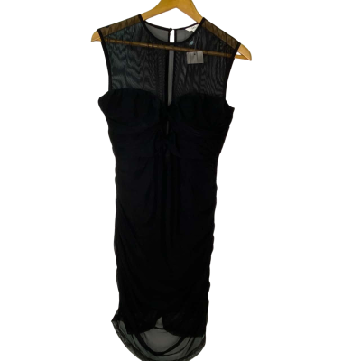 Cue Womens  Size 8 Cocktail Dress Black  