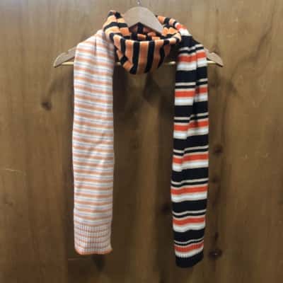 ☆韓国の人気☆【MARNI】☆LOGO PATCH SCARF☆ORANGE☆ Stripy Jacquard Brushed Scarf in Alkekengi – SVRN