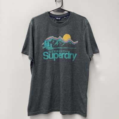 Superdry T-shirt Grey Size XL
