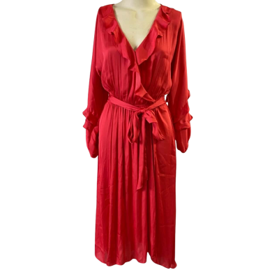 Leona Edmiston Womens  Size 8 Maxi Dress Raspberry