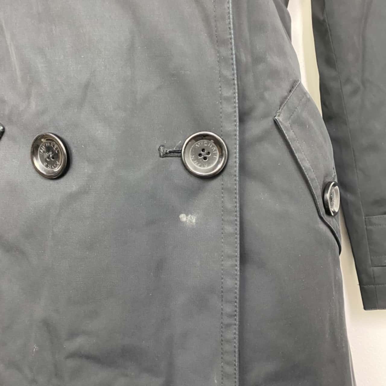 michael kors black trench coat