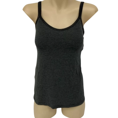 Brand New Simone Perele Womens Size M Singlet Top Black  | RRP $99.95