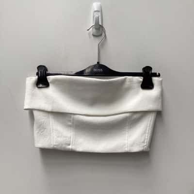 Kookai Womens Bralette White with back zip 