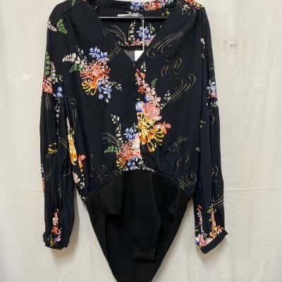  Womens  Floral Bodysuit