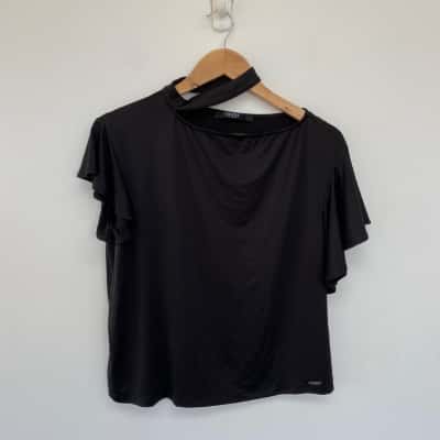 Guess Black Short Sleeve Top  Size S 