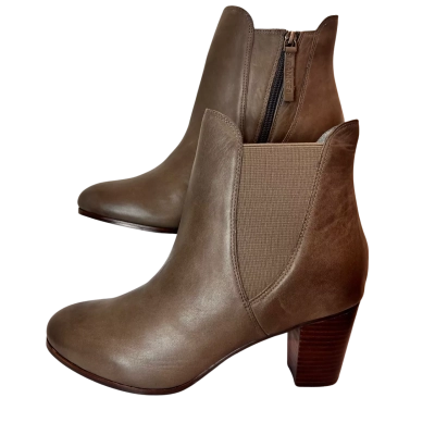 FRANKIE4 Izzy Womens Leather Ankle Boots Gunmetal Size 11