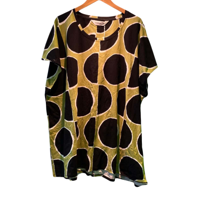 Virtuelle Womens  Size 24 T-shirts Black  / Green / Pattern / White 