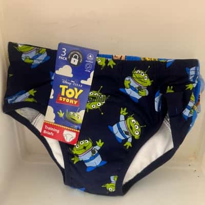 Disney's Training Briefs Kid's Size 3 / 4 Pants - Toy Story Set of 3