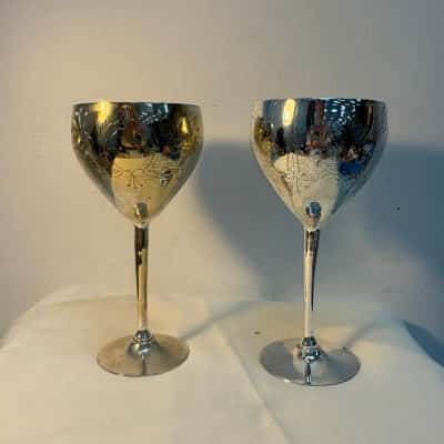 Silver Plated Goblets 